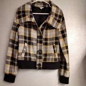 Rubbish Plaid Jacket Size 12